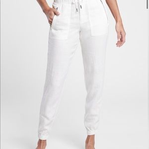 Athleta Cargo Linen Joggers